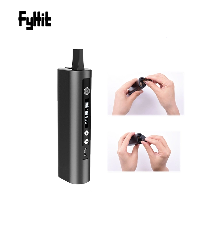 Factory Price Wholesale Fyhit Relax Dry Herb Vaporizer with Olcd Screen Ceramic and Rotatable Mouthpiece