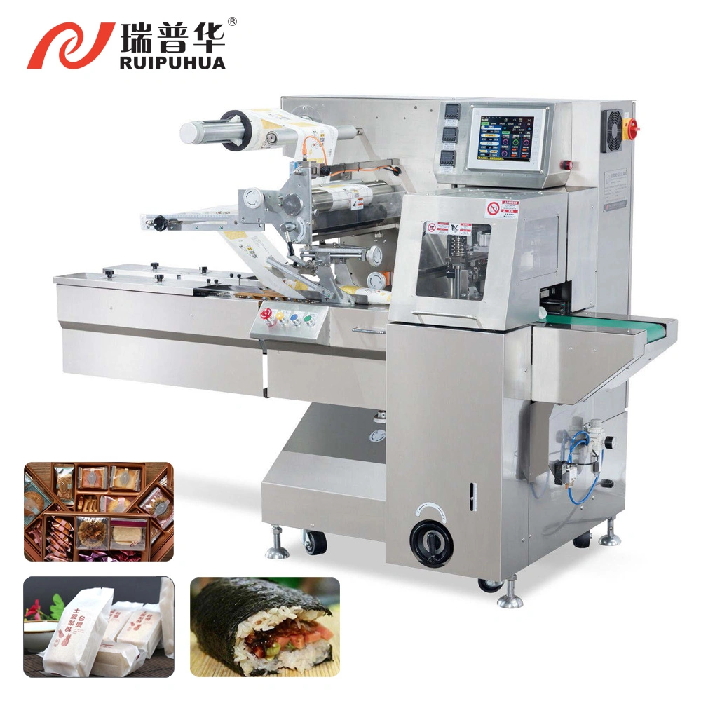 Foshan China Baking Products Frozen Food Bread and Cakes Pounch Sachet Price Box-Motion Belt Feeding Servo Packaging Packing Wrapper Machine