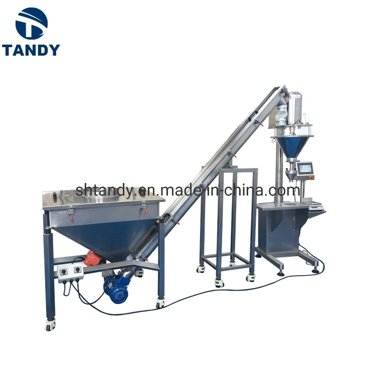 Industrial Tubular Screw Conveyor with Square Hopper