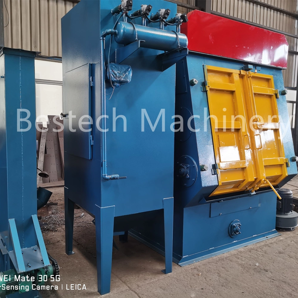 Q3210 Rubber Track Shot Blasting Machine Shot Blasting Machines with Conveyor Belt in Rubber and Steel