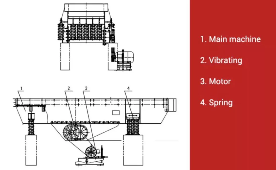 30-80ton/H Small Capacity Vibrating Hopper Vibrating Feeder for Stone Crushing Plant