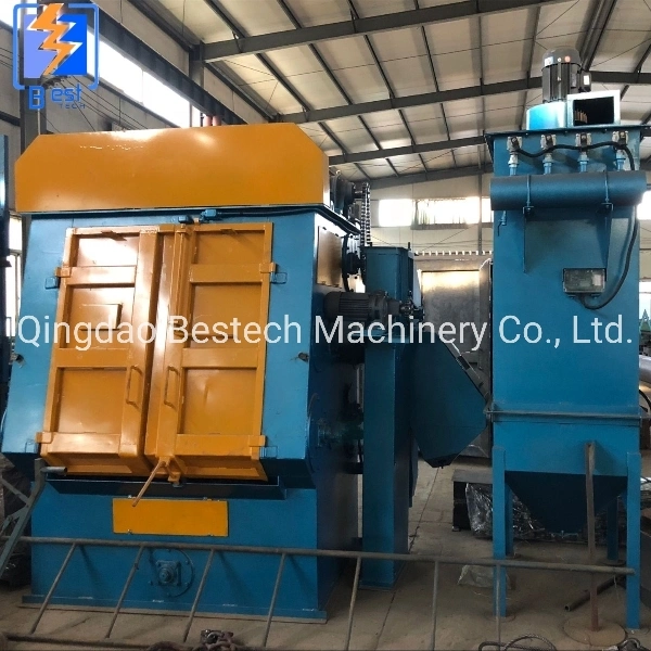 Q3210 Rubber Track Shot Blasting Machine Shot Blasting Machines with Conveyor Belt in Rubber and Steel