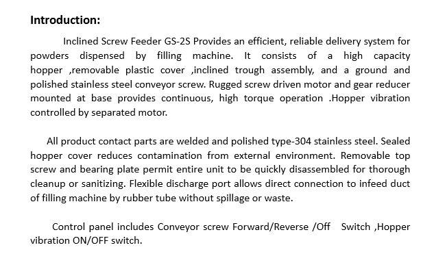 U-Trough Screw Conveyor