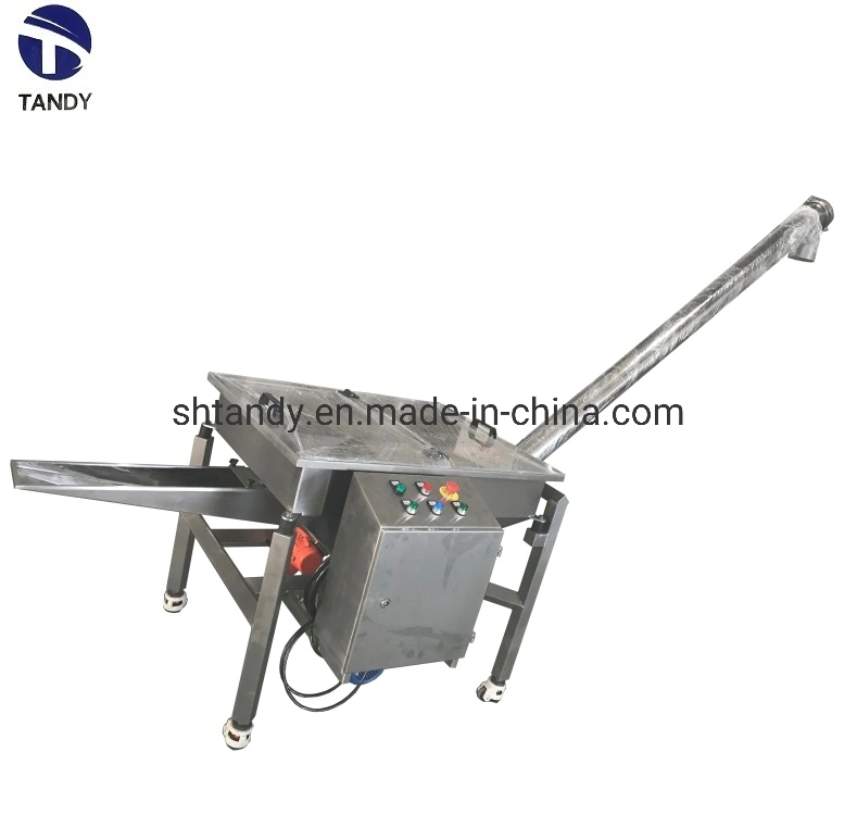 Industrial Tubular Screw Conveyor with Square Hopper