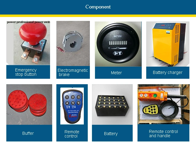 Material Handling Powered Transfer Battery Trolley