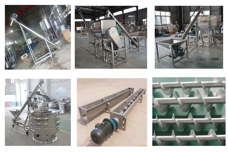 Labor Saving Mining Stainless Steel Inclined Screw Conveyor Tubular Hopper Concrete Powder