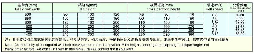 DJ Corrugated Sidewall Belt Conveyor