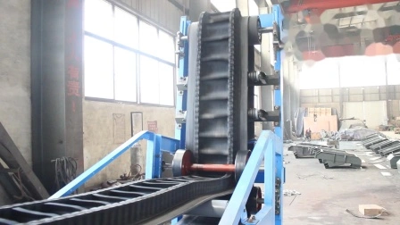 중국 내화성 곡물 운송 골판지 측벽 시스템 고무 바이어스 벨트 컨베이어